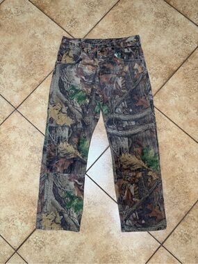 Wrangler Camouflage Jeans in Brown and Green